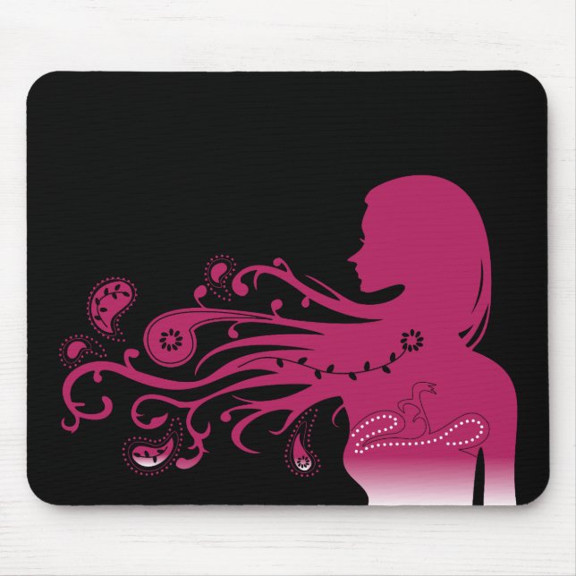 Tapis De Souris Paisley rose (Devant)