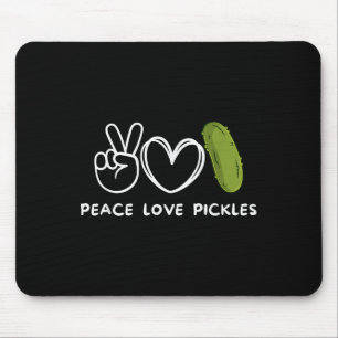 Tapis De Souris Paix, Aimer Pickles Retro Pickles Amateurs de nour