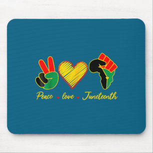 Tapis De Souris Paix amour juneteenth fierté fille noire reine noi
