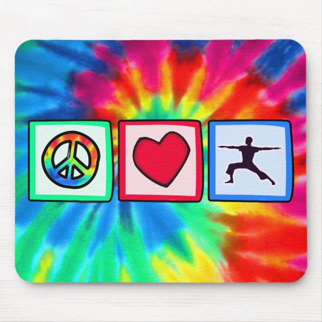 Tapis De Souris Paix, amour, yoga (Devant)