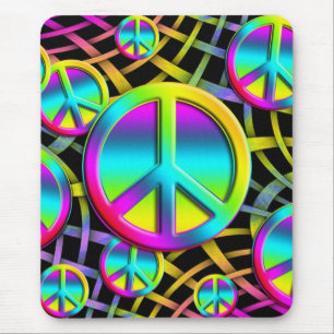 Tapis De Souris PAIX colorée