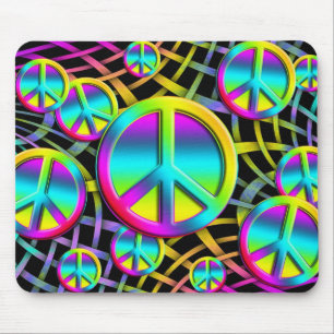Tapis De Souris PAIX colorée