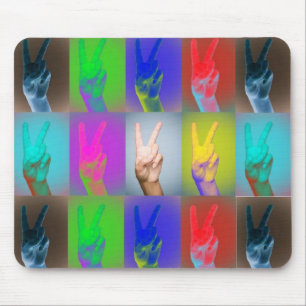 Tapis De Souris PAIX dans le mousepad de couleur
