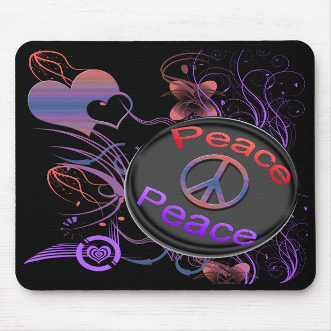 Tapis De Souris Paix Mousepad (Devant)