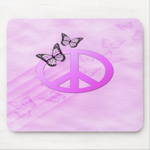 Tapis De Souris Paix rose