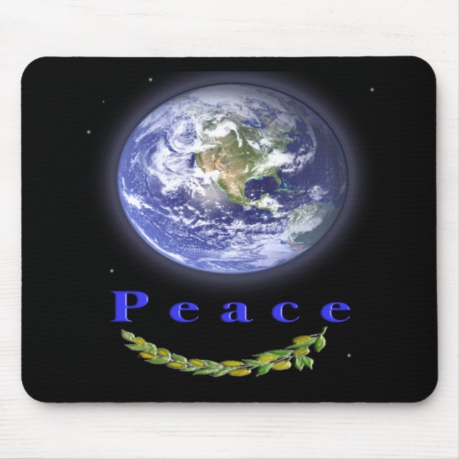 Tapis De Souris paix sur terre mousepad (Devant)