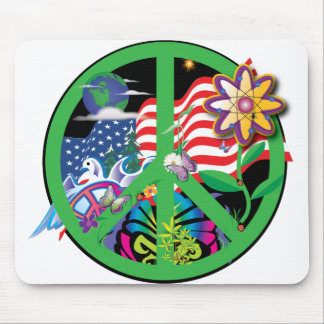 Tapis De Souris Paix USA de planète