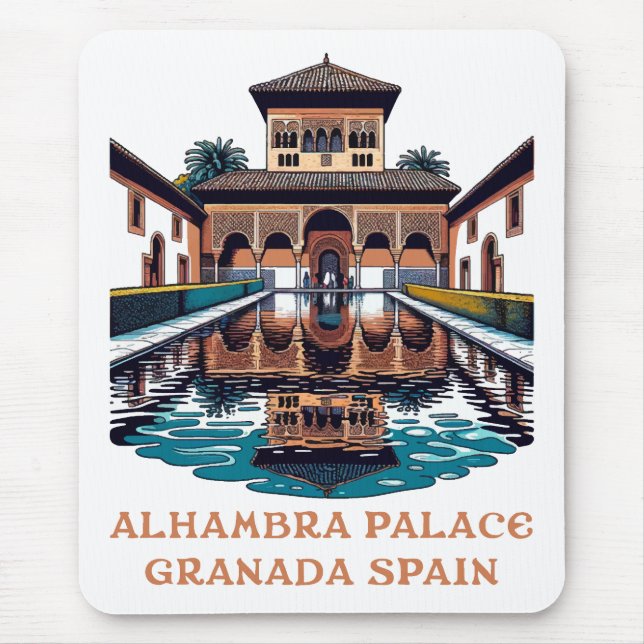Tapis De Souris Palais de l'Alhambra Grenade Espagne (Devant)