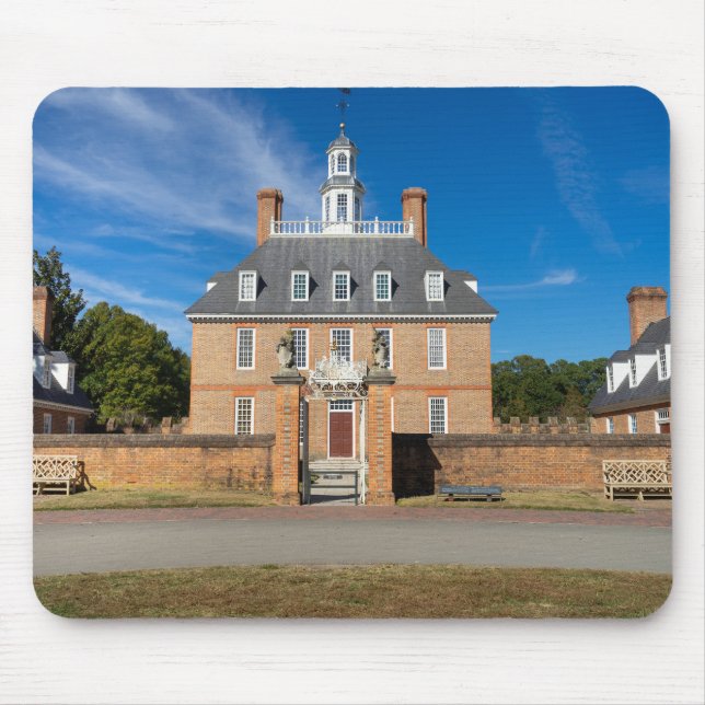 Tapis De Souris Palais des Gouverneurs à Williamsburg VA (Devant)