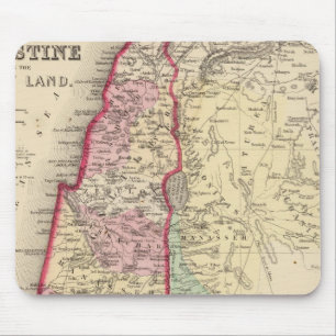 Tapis De Souris Palestine, Jérusalem Carte par Mitchell