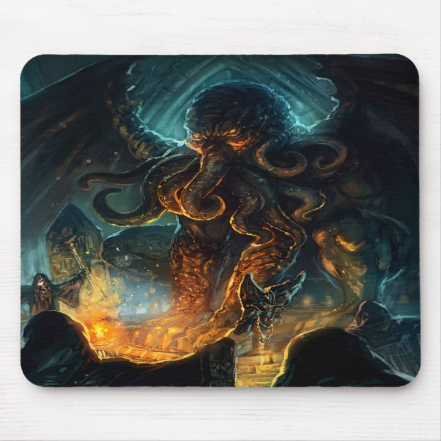 Tapis De Souris Palette de souris Cthulhu de Lovecraft (Devant)