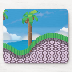Tapis De Souris Palmiers de jeux vidéo vintage.