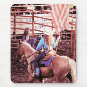 Tapis De Souris Palomino Rodéo Drapeau Américain Cheval