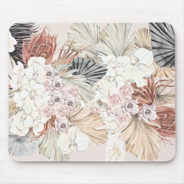 Tapis De Souris Pampas Flexible Flore Tropical Jungle (Devant)