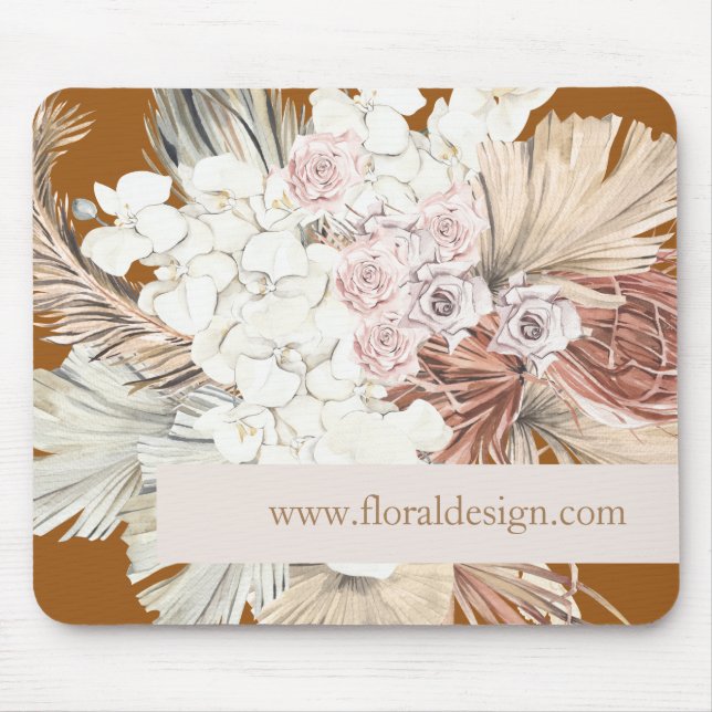 Tapis De Souris Pampas Grass Floral Tropical Jungle (Devant)