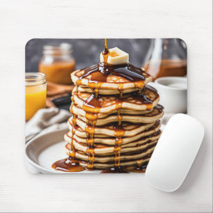 Tapis De Souris Pancake Stack Avec Sirop À Déchirer