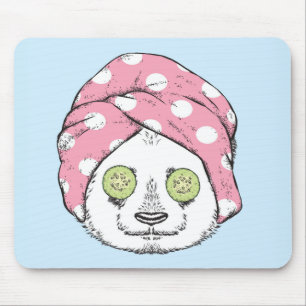 Tapis De Souris Panda au spa