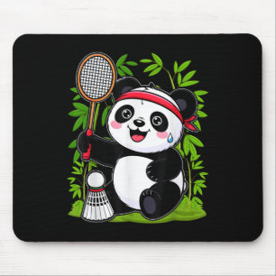 Tapis De Souris Panda Badminton Exhaussé - Funny mignonne Shuttle