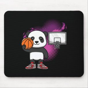 Tapis De Souris Panda Bear Bysketbyll joueur Amoureux des animaux 