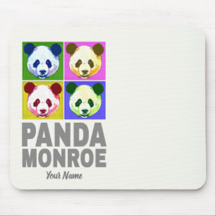 Tapis De Souris Panda Monroe Ours Pop Art Portrait