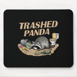 Tapis De Souris Panda Raton Laver Déguenillé Et Ivre Mème Drôle
