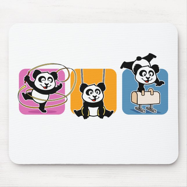 Tapis De Souris Pandas de gymnastique (Devant)