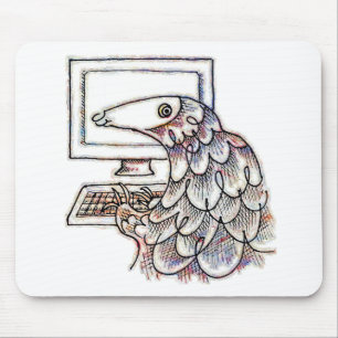 Tapis De Souris Pangolin sur un ordinateur