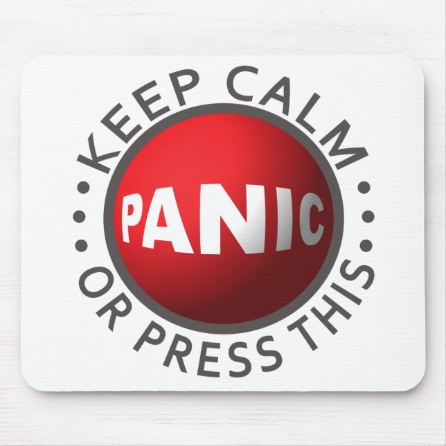 Tapis De Souris Panic Button mousepad (Devant)