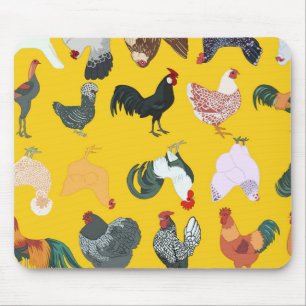 Tapis De Souris Panier à souris à thème poulet