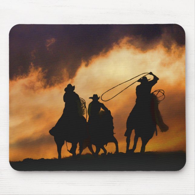 Tapis De Souris Panier à souris Cowboy (Devant)