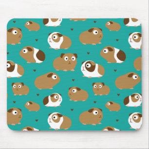 Tapis De Souris Panier à souris de cochons de Guinée mignon