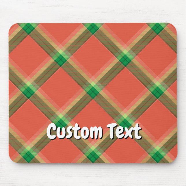 Tapis De Souris Panier à souris Tartan Watermelon (Devant)