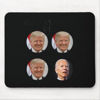 Tapis De Souris Panier amusant Trump Biden Élections Mème Vote