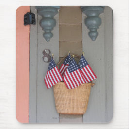Tapis De Souris Panier de drapeaux - Martha's Vineyard