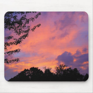 Tapis De Souris Panier de la souris coucher de soleil d'été
