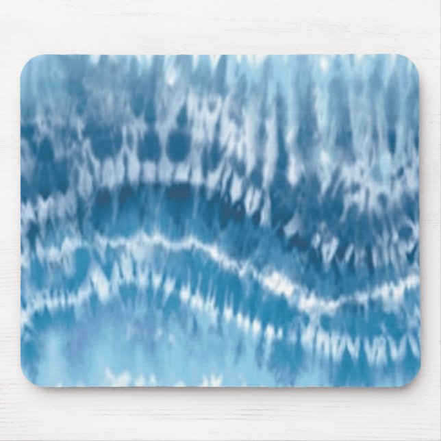 Tapis De Souris Panier de la souris de teinture bleue (Devant)