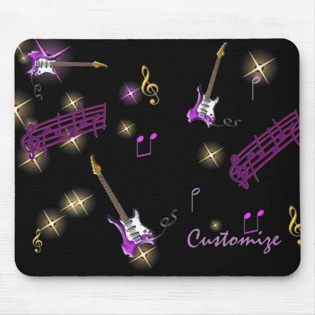 Tapis De Souris Panier de souris Arrière - plan Rock Star (Devant)