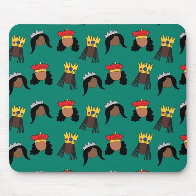 Tapis De Souris Panier de souris Black Queens (Devant)