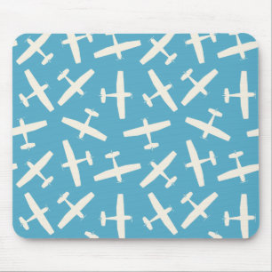 Tapis De Souris Panier de souris bleu Motif rétro