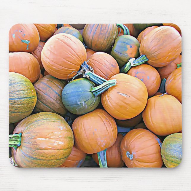 Tapis De Souris Panier de souris Citrouille d'Halloween (Devant)