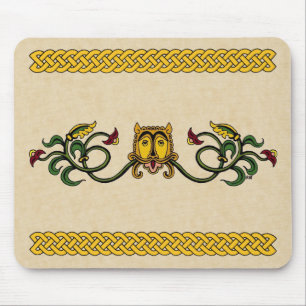 Tapis De Souris Panier de souris de conception de Lion médiéval