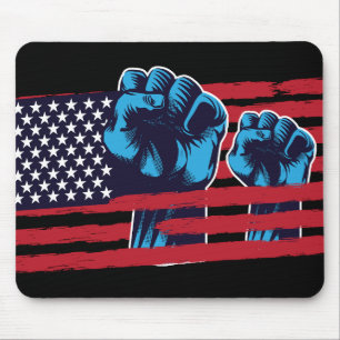 Tapis De Souris Panier de souris de la liberté américaine