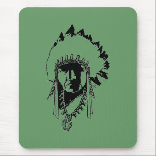 Tapis De Souris Panier de souris en chef indien