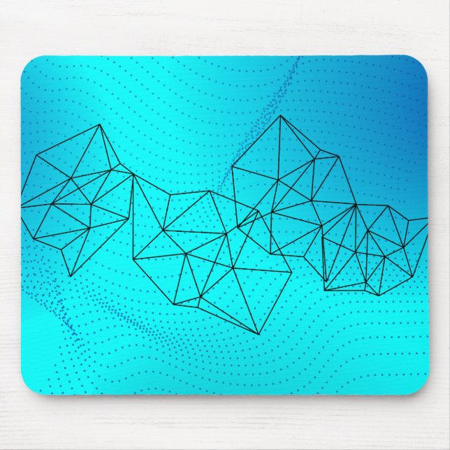 Tapis De Souris Panier de souris géométrique (Devant)