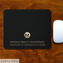 Panier de souris Gold Monogram Financial Planner