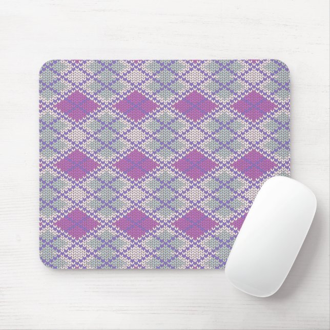 Tapis De Souris Panier de souris LILAC KNIT JACQUARD (Avec souris)