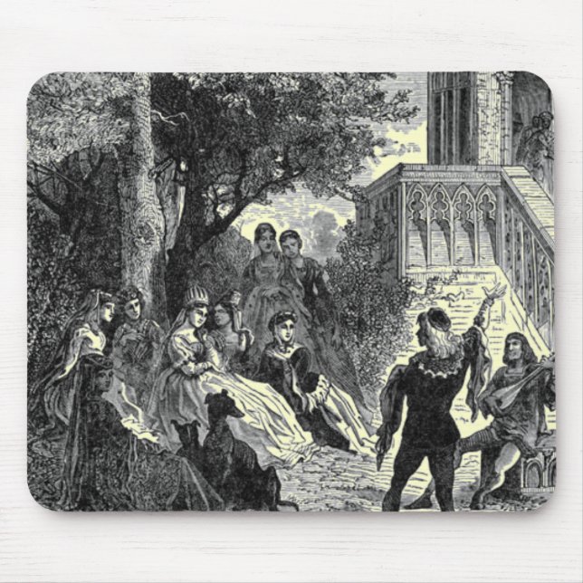 Tapis De Souris Panier de souris médiéval (Devant)