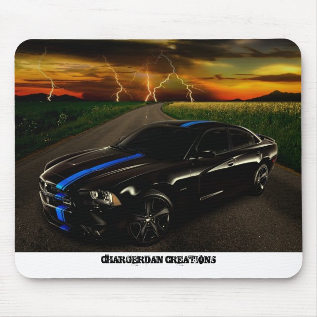 Tapis De Souris Panier de souris MOPAR Charger 2011 (Devant)