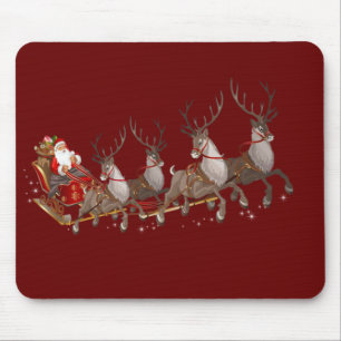 Tapis De Souris Panier de souris père Noël