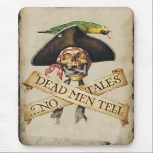 Tapis De Souris Panier de souris pirate mort